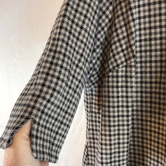 J. Jill 2X Ponte Check Tunic Top • Stretch Knit • Minimalist Classic Workwear - Picture 5 of 8